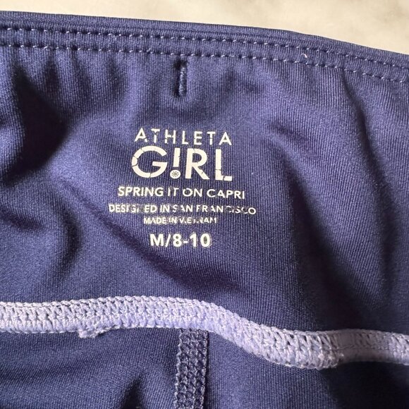 Athleta Girls Spring It On Capri Size Medium 8-10 - Picture 3 of 7